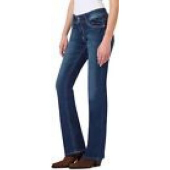 **WallFlower** Luscious Curvy Bootcut Mi-Rise Stretch Juniors Jeans Heidi 17 - Picture 2 of 9